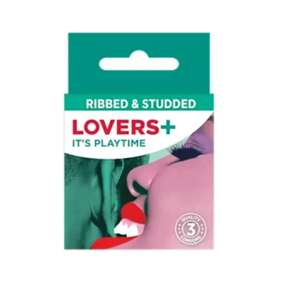 Lovers+ Ribbed and Studded 3's Box of 24 - Image 1