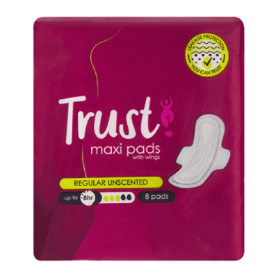 Trust Maxi Regular Cotton Soft Sanitary Pad - 4x8's - Image 1