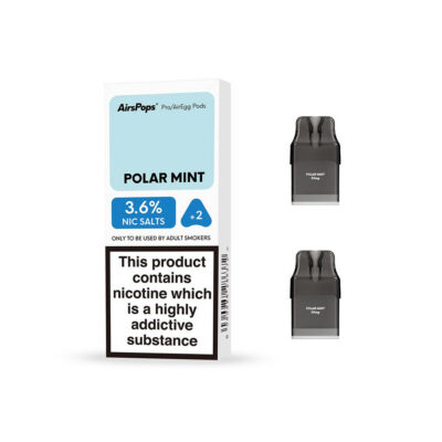 Airspops Pro Prefilled Pods 3.6% N/Salt Polar Mint 2 X 2Ml - Image 1