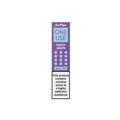 Airspops One Use 3Ml 3.6% N/Salt Freezy Grape 10 - Image 1