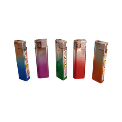 Bj-207 Bonjue Electronic Lighter Rainbow Metallic - Image 1