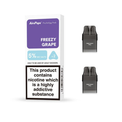 Airspops Pro Prefilled Pods 5% N/Salt Freezy Grape 2 X 2Ml - Image 1