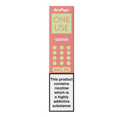 Airspops One Use 3Ml 5% N/Salt Guava 10 - Image 1