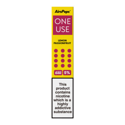 Airspops One Use 6Ml Mesh 5% N/Salt Lemon Passionfruit 10 - Image 1
