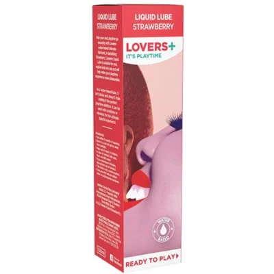 Lovers + Strawberry Lube 100Ml (Box Of 12) - Image 1