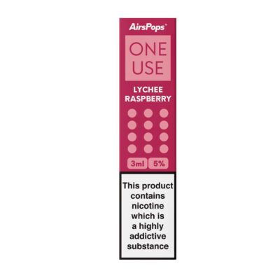 Airspops One Use 3Ml 5% N/Salt Lychee Raspberry 10 - Image 1