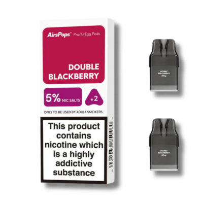 Airspops Pro Prefilled Pods 5% N/Salt Double Blackberry 2 X 2Ml - Image 1