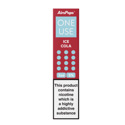 Airspops One Use 3Ml 5% N/Salt Ice Cola 10 - Image 1