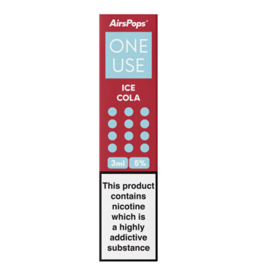 Airspops One Use 3Ml 3.6% N/Salt Ice Cola 10 - Image 1