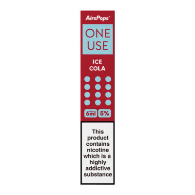 Airspops One Use 6Ml Mesh 5% N/Salt Ice Cola 10 - Image 1