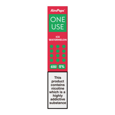 Airspops One Use 6Ml Mesh 5% N/Salt Ice Watermelon 10 - Image 1