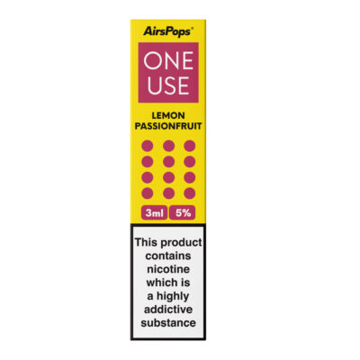 Airspops One Use 3Ml 3.6% N/Salt Lemon Passionfruit 10 - Image 1