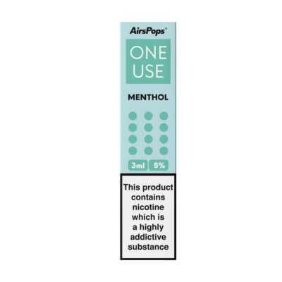Airspops One Use 3Ml 5% N/Salt Menthol 10 - Image 1