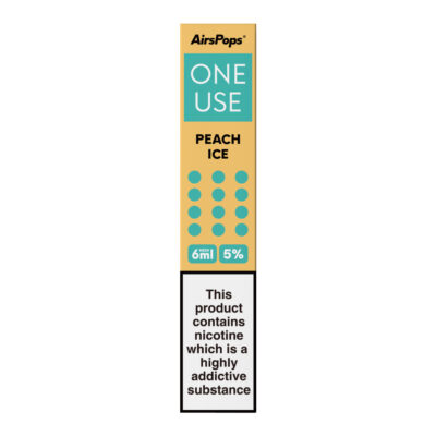 Airspops One Use 6Ml Mesh 5% N/Salt Peach Ice 10 - Image 1
