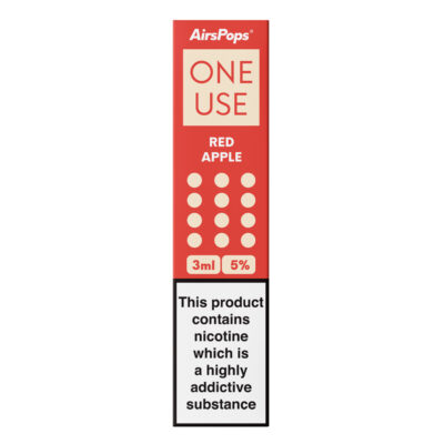 Airspops One Use 3Ml 3.6% N/Salt Red Apple 10 - Image 1