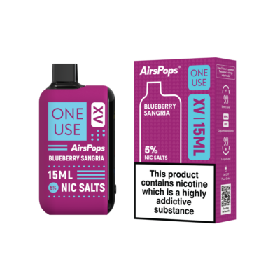 Airspops One Use Xv 15Ml 4% N/Salt 29 Blueberry Sangria 30Ml 5 - Image 1