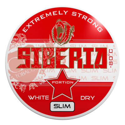 Siberia Red Snus - Slim White Dry 21.5Mg/Pouch 24'S 10 - Image 1