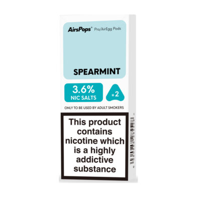 Airspops Pro Prefilled Pods 3.6% N/Salt Spearmint 2 X 2Ml - Image 1