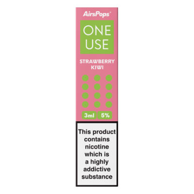 Airspops One Use 3Ml 5% N/Salt Strawberry Kiwi 10 - Image 1