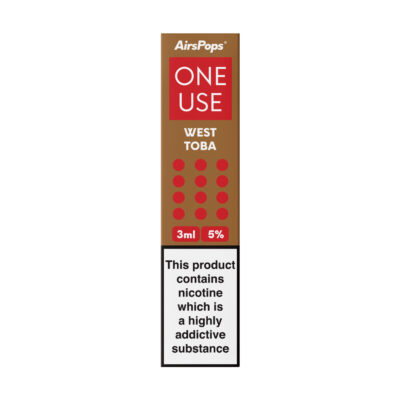 Airspops One Use 3Ml 5% N/Salt West Toba 10 - Image 1