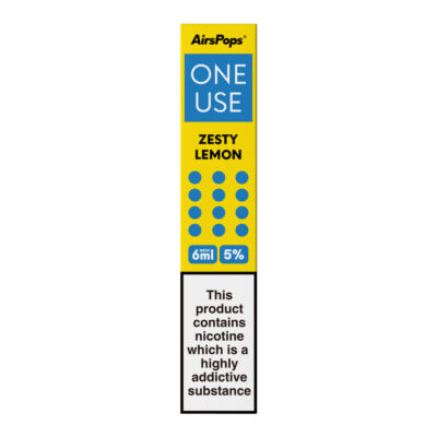 Airspops One Use 3Ml 5% N/Salt Zesty Lemon 10 - Image 1