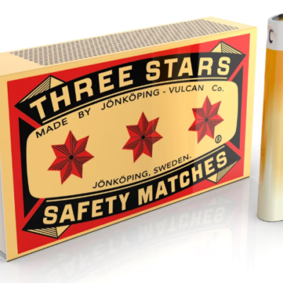 Three Stars Matches - 22B Cigar/Candle - Image 1