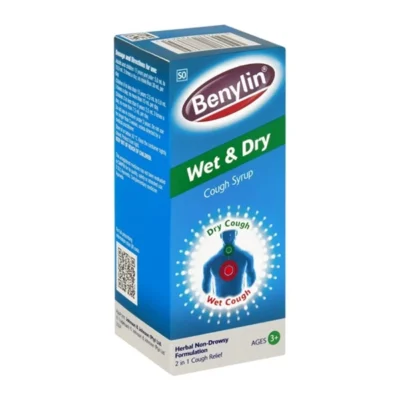 Benylin Wet And Dry Cough Syrup Liquid 100 ml - Image 1
