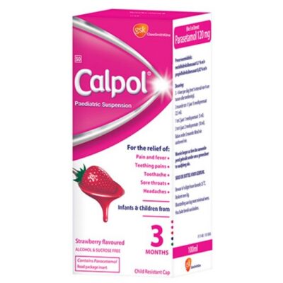 Calpol Paediatric Syrup Liquid 4 x 100ml - Image 1