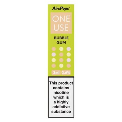 Airspops One Use 3Ml 3.6% N/Salt Bubble Gum 10 - Image 1