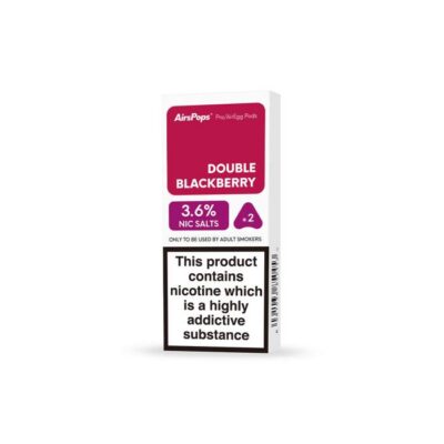 Airspops Pro Prefilled Pods 3.6% N/Salt Double Blackberry 2 X 2Ml - Image 1