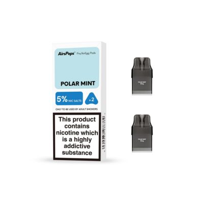 Airspops Pro Prefilled Pods 5% N/Salt Polar Mint 2 X 2Ml - Image 1