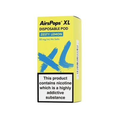 Airspops Pro Prefilled Pods 5% N/Salt Zesty Lemon 2 X 2Ml - Image 1