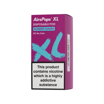Airspops Xl Disposable Pod 5% N/Salt Blueberry Sangria 10Ml - Image 1