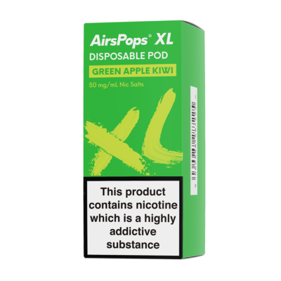 Airspops Xl Disposable Pod 5% N/Salt Green Apple Kiwi 10Ml - Image 1