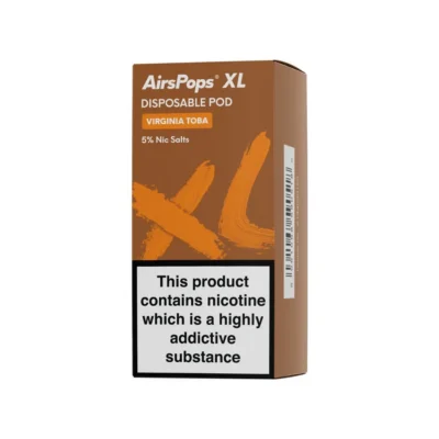 Airspops Xl Disposable Pod 5% N/Salt Virginia 10Ml - Image 1