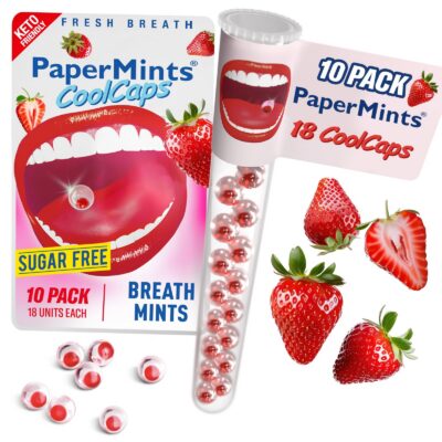 Papermints Coolcaps Strawberry Tubes 18'S 18'S - Image 1